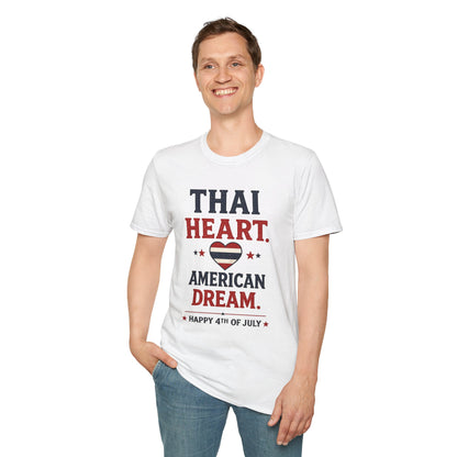 Thai Heart. American Dream. 4th of July Unisex Tee