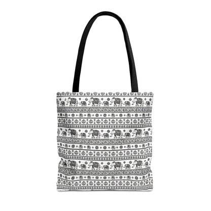 Thai Elephant Tote Bag - Patterned AOP