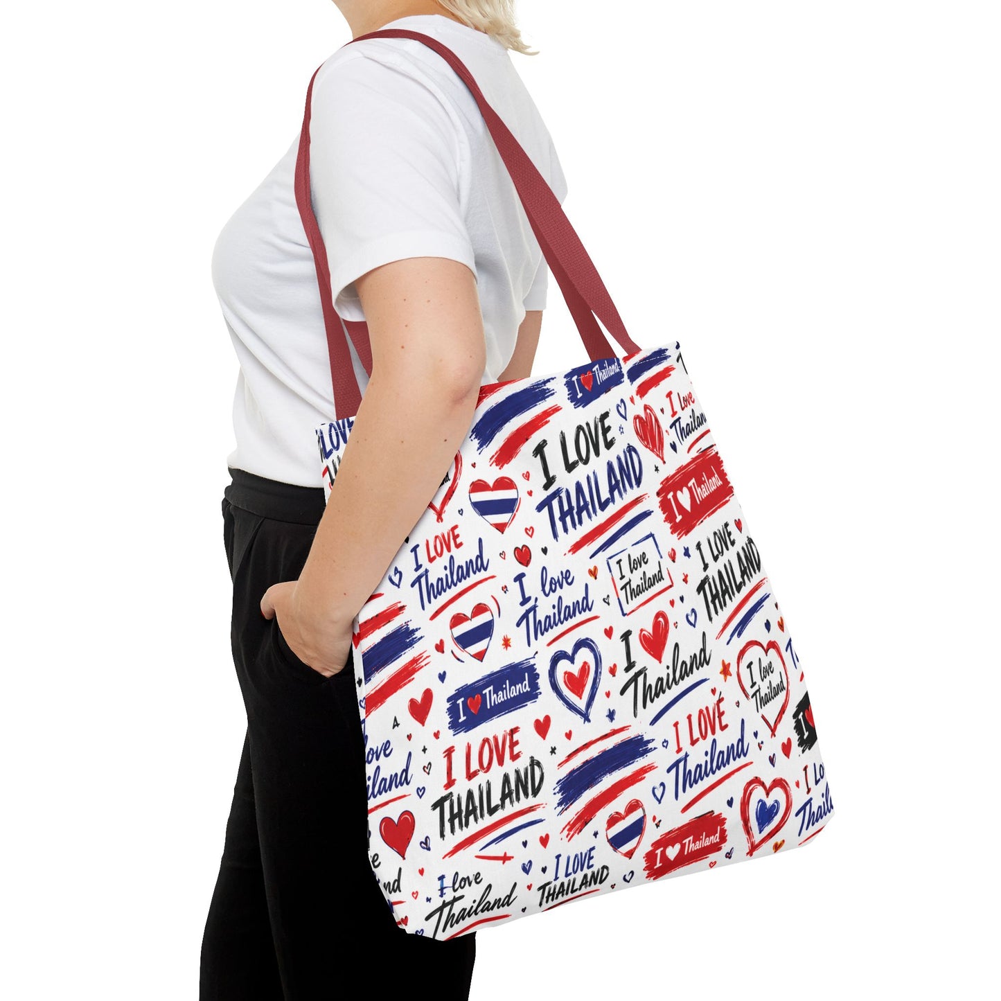I love Thailand Tote Bag Wide Bottom