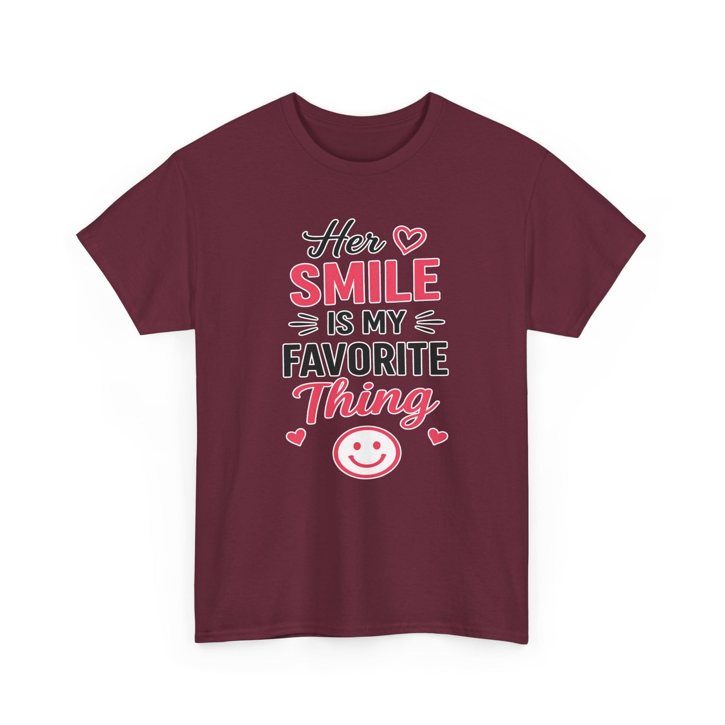 Her Smile Is My Favorite Thing Heavy Cotton Tee