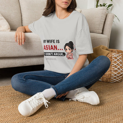 My Wife Is Asian. I Don't Argue. I Apologize Softstyle T-Shirt