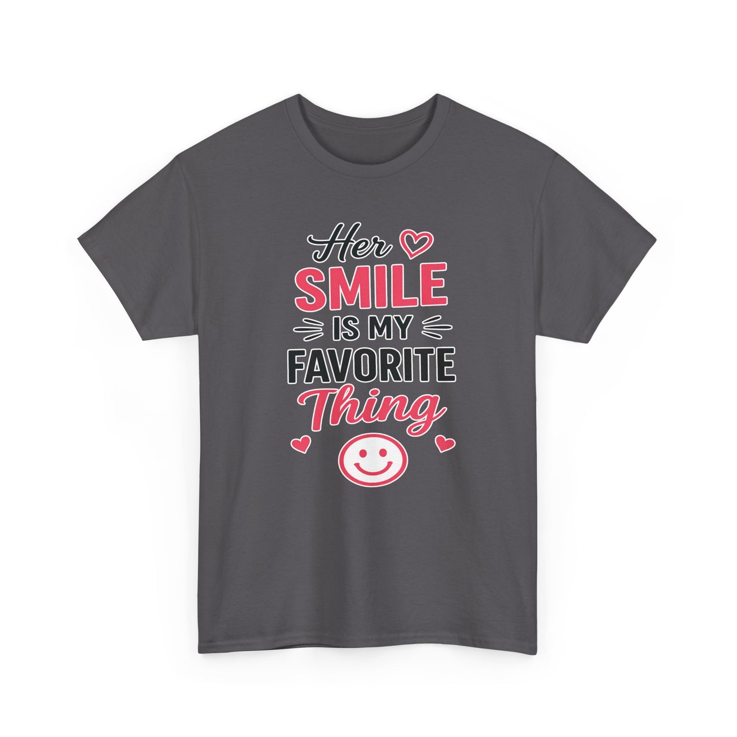 Her Smile Is My Favorite Thing Heavy Cotton Tee