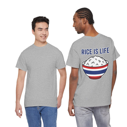 Rice is Life (Back) Heavy Cotton Tee
