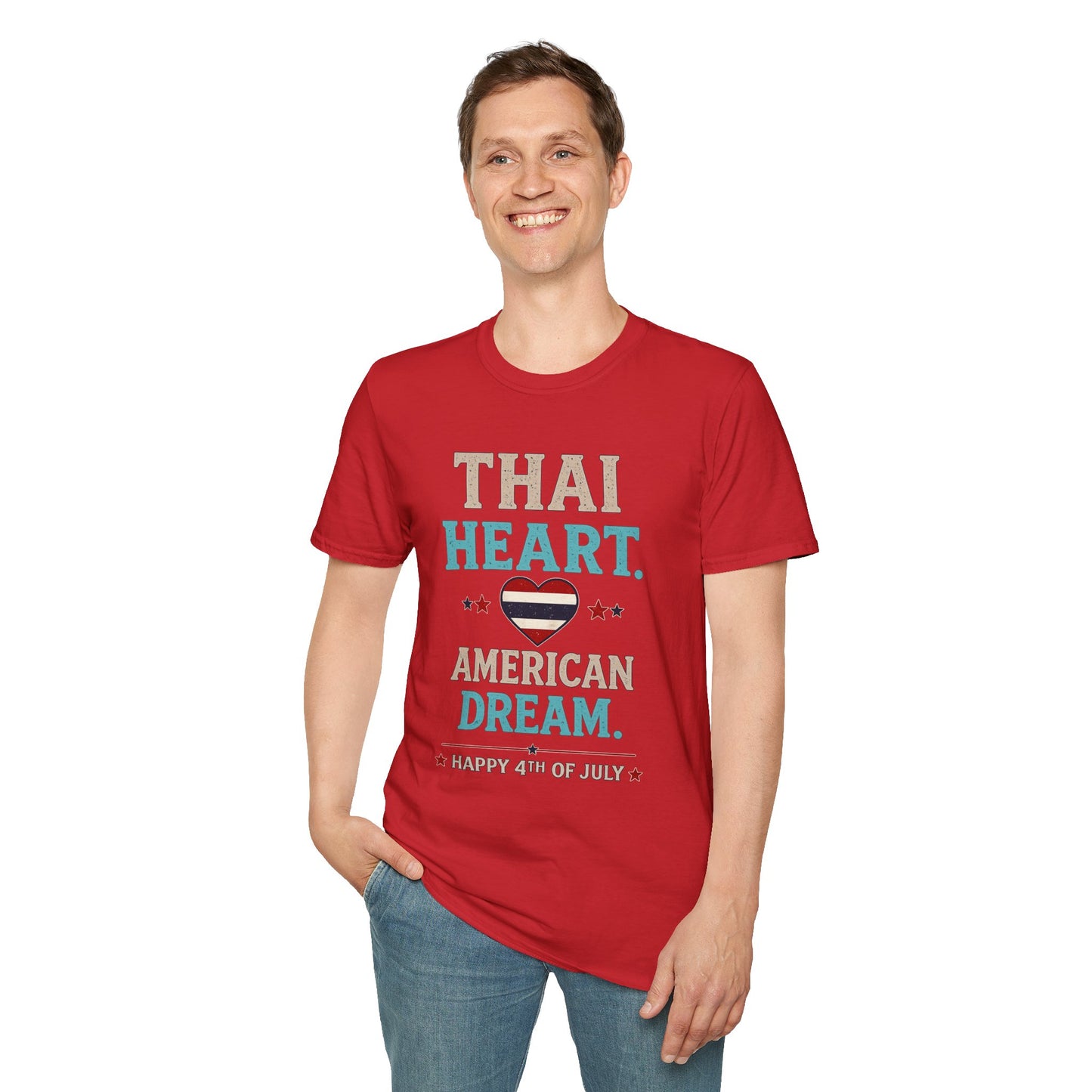 Thai Heart. American Dream. 4th of July Unisex Tee