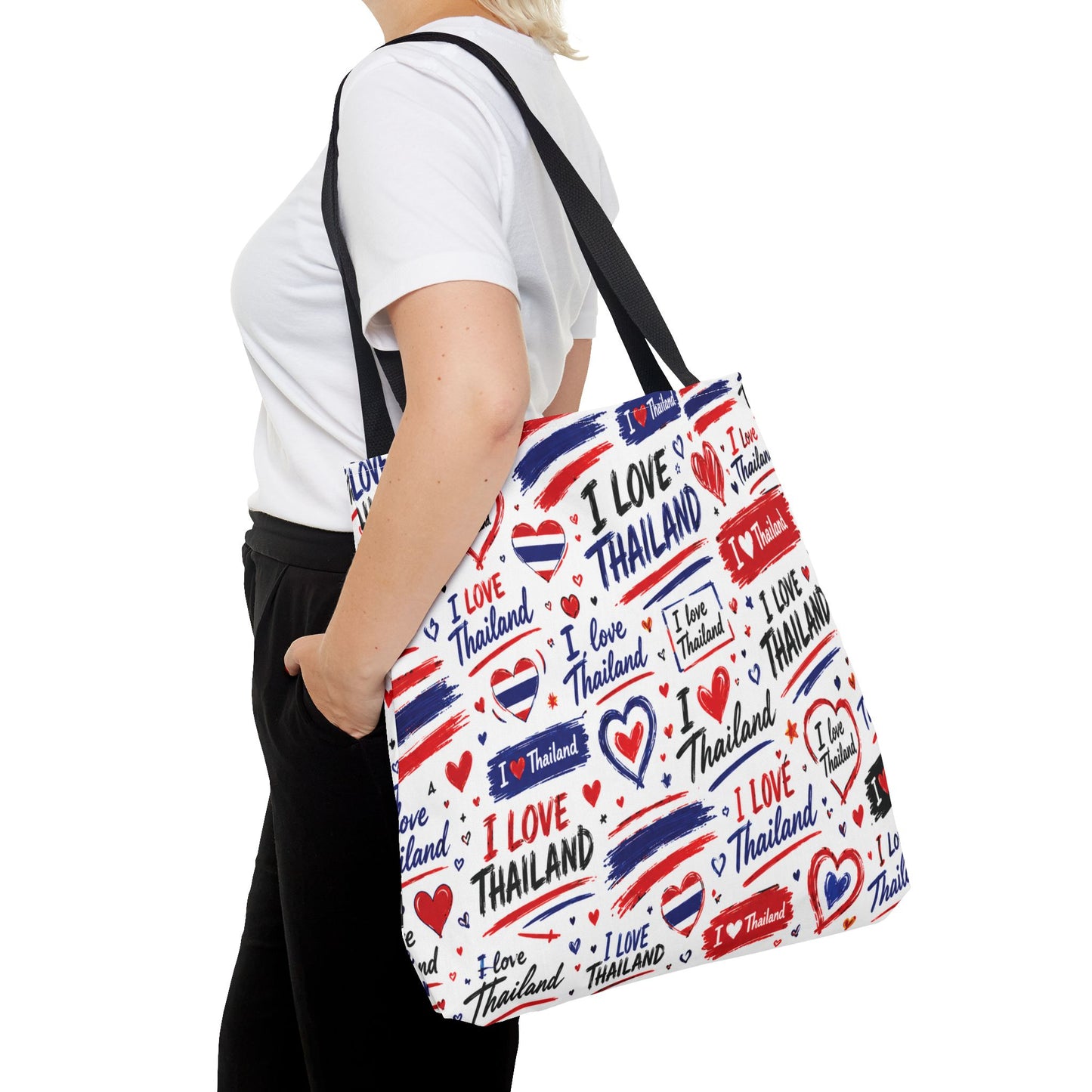 I love Thailand Tote Bag Wide Bottom