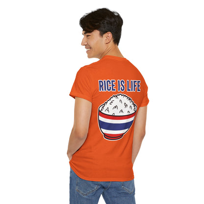Rice is Life (Back) Heavy Cotton Tee
