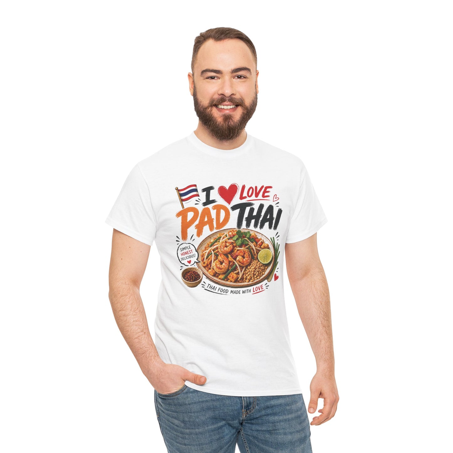 I Love Pad Thai Unisex Heavy Cotton Tee