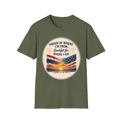 Proud of Where I'm From, Grateful for Where I am tee