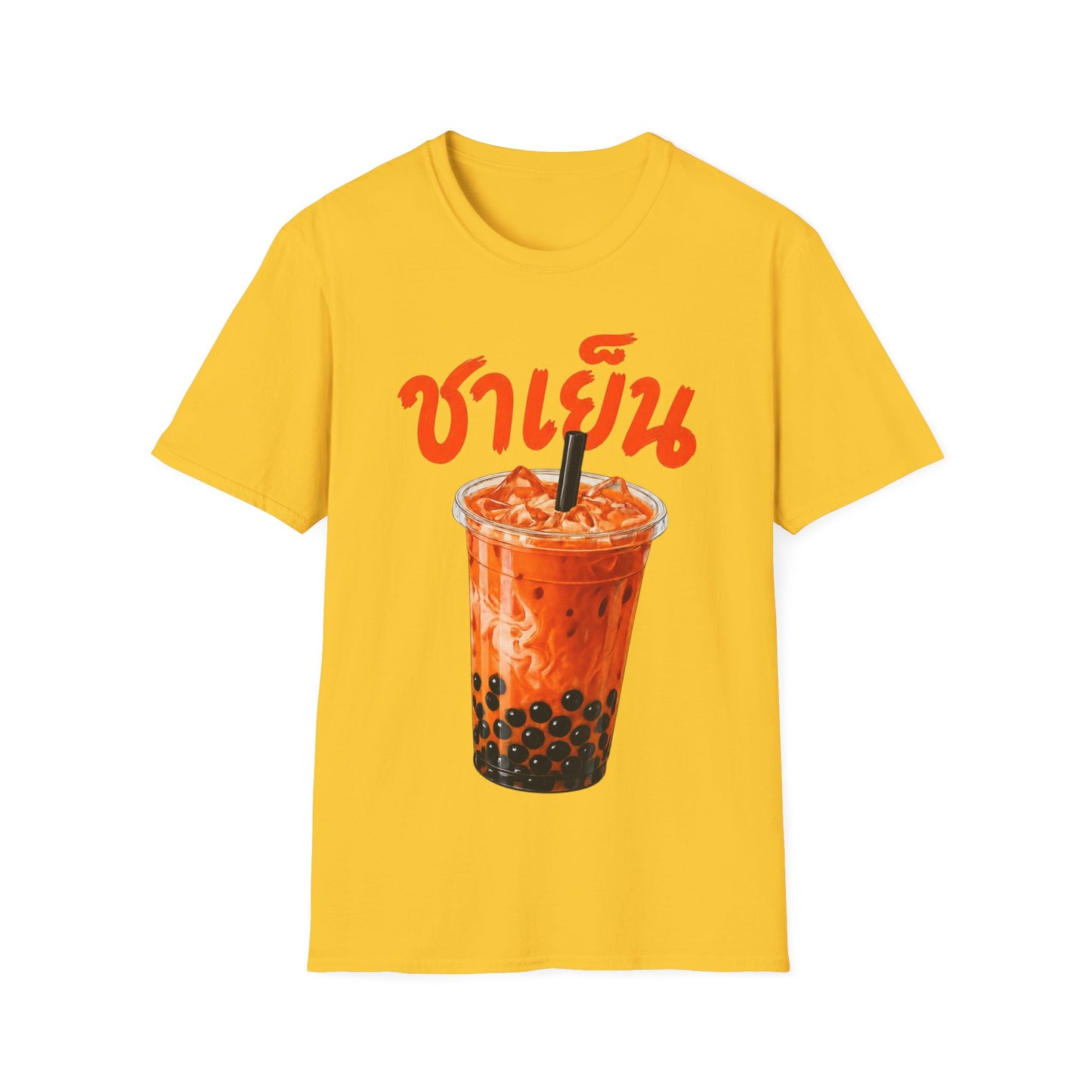 ชาเย็น Thai Boba Tea Unisex SoftStyle Tee