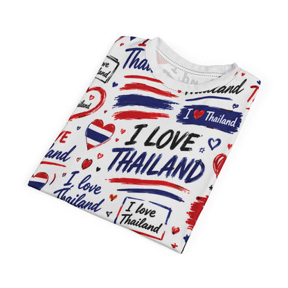 I Love Thailand Unisex Cut & Sew Tee (AOP)