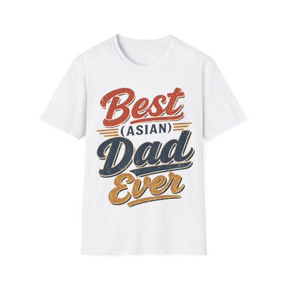 Best (Asian) Dad Ever Vintage Retro Dad Tee