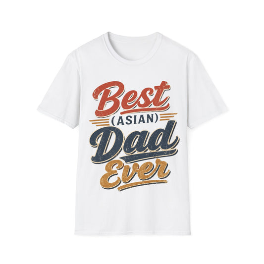 Best (Asian) Dad Ever Vintage Retro Dad Tee