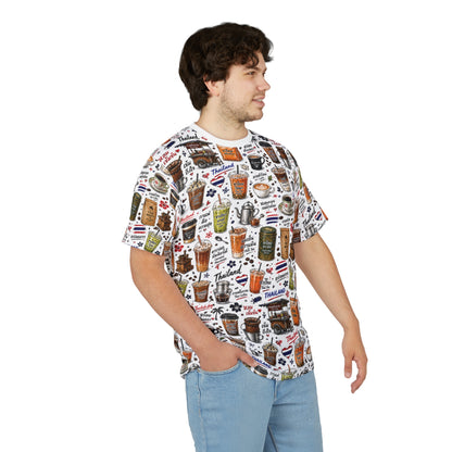 Thai Drinks Printed Unisex Cut & Sew Tee (AOP)