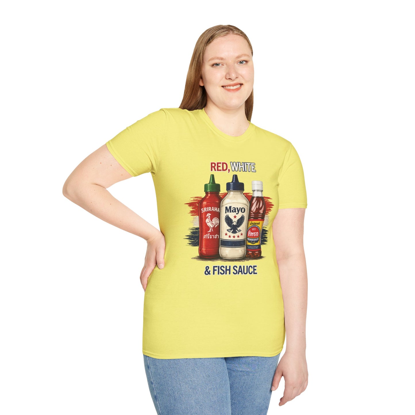 Red, White & Fish Sauce Unisex SoftStyle Tee