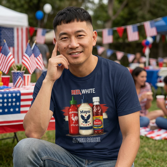 Red, White & Fish Sauce Tee