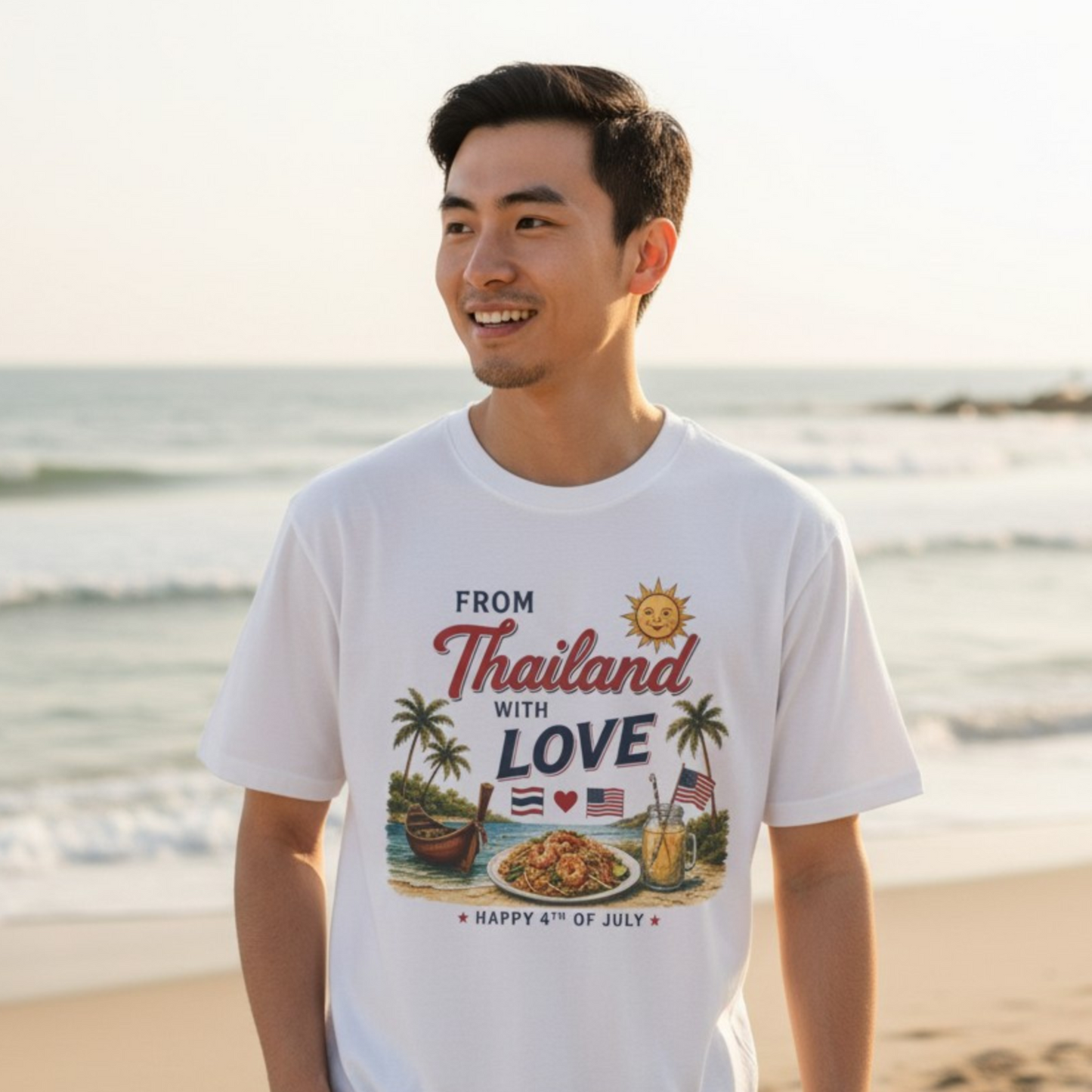 From Thailand With Love. 4th of July Unisex Tee