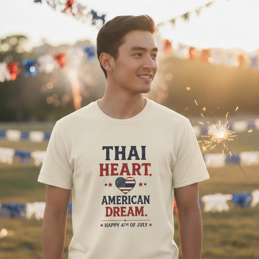 Thai Heart. American Dream. 4th of July Unisex Tee