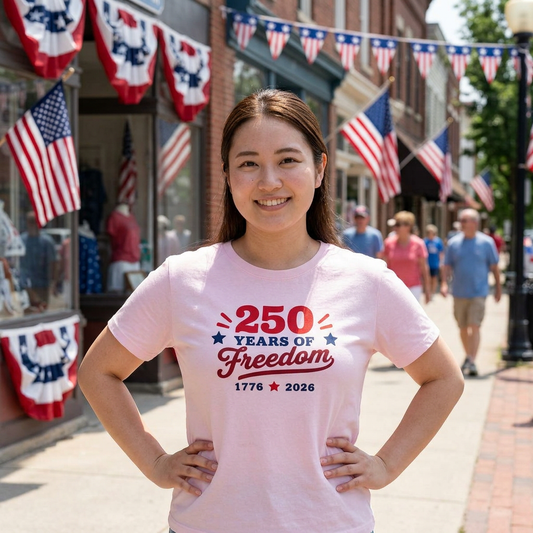 250 Years of Freedom 1776–2026 Unisex Tee