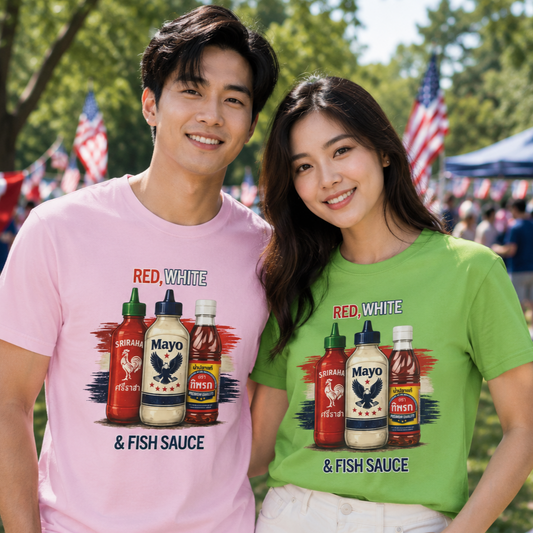 Red, White & Fish Sauce Unisex SoftStyle Tee