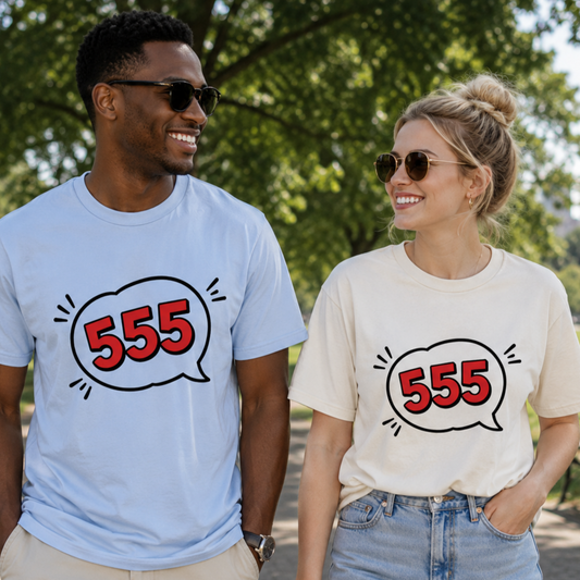 555 (Hahaha) Unisex SoftStyle Tee