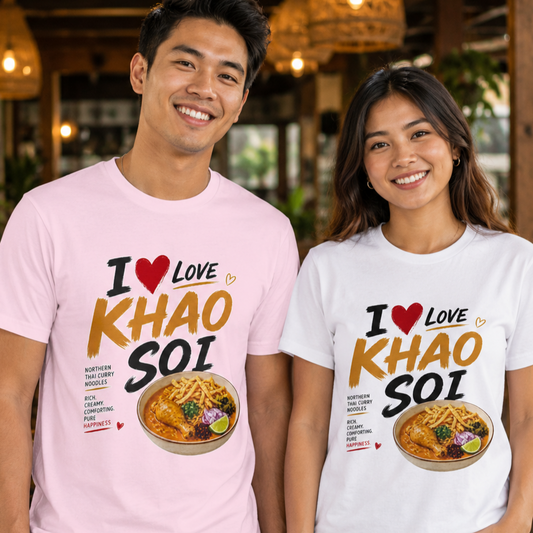 I Love Khao Soi Unisex Heavy Cotton Tee