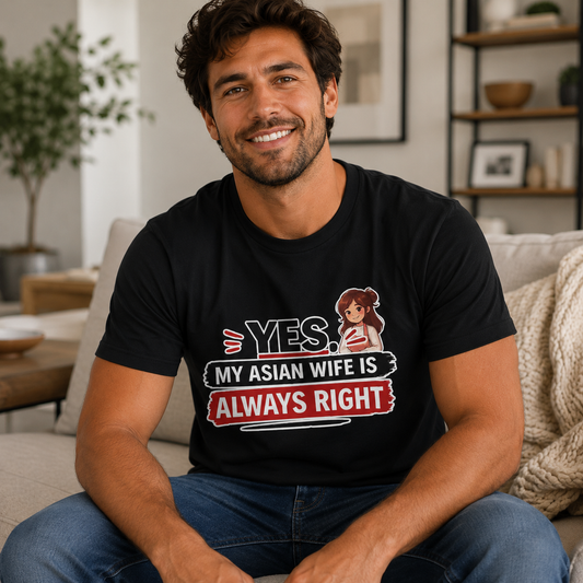 Yes My Asian Wife Is Always Right Softstyle T-Shirt