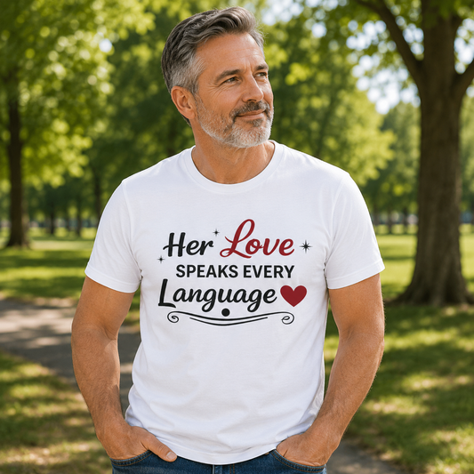 Her Love Speaks Every Language Softstyle Tee