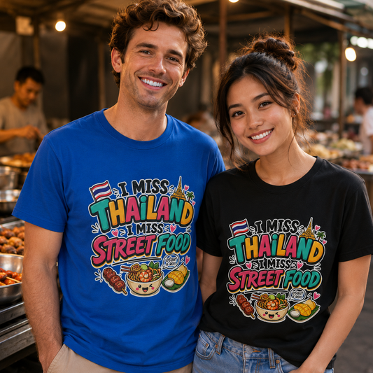 I Miss Thailand I Miss Street Food Unisex Softstyle Tee