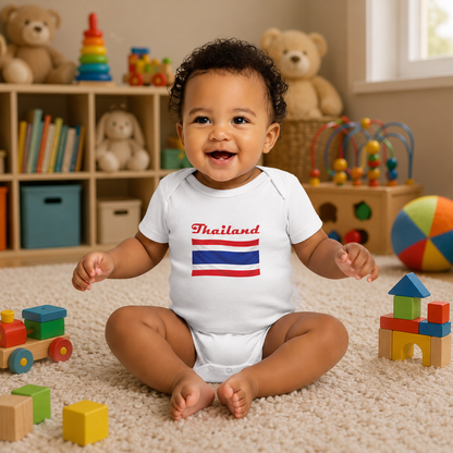 Thailand Flag Infant Fine Jersey Bodysuit