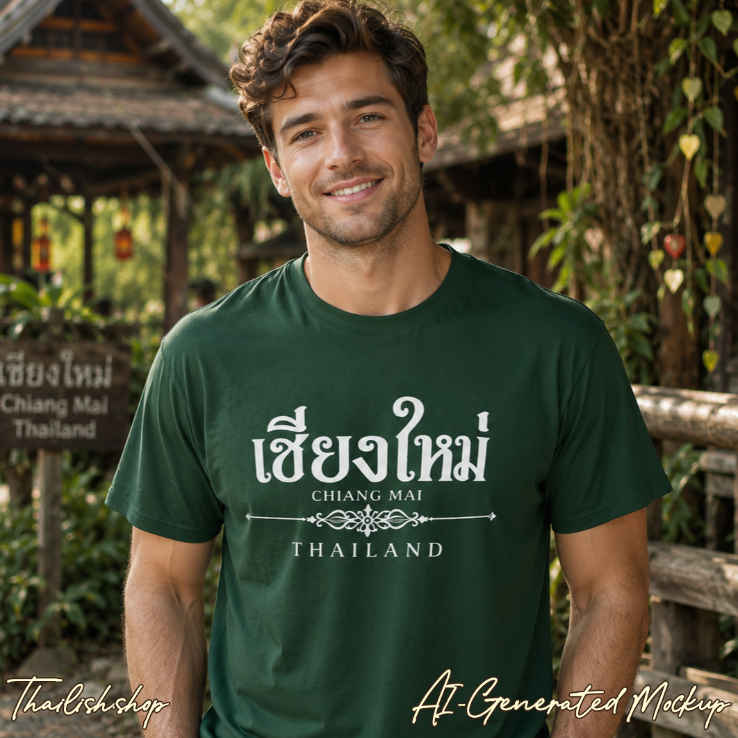 เชียงใหม่ (Chiang Mai) Unisex Heavy Cotton Tee