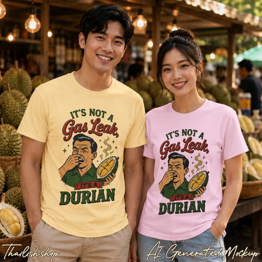 It's Not a Gas Leak, It's a Durian Unisex Heavy Cotton Tee