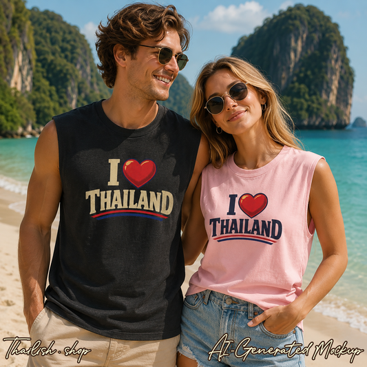 I  Thailand Unisex Muscle Tank Top