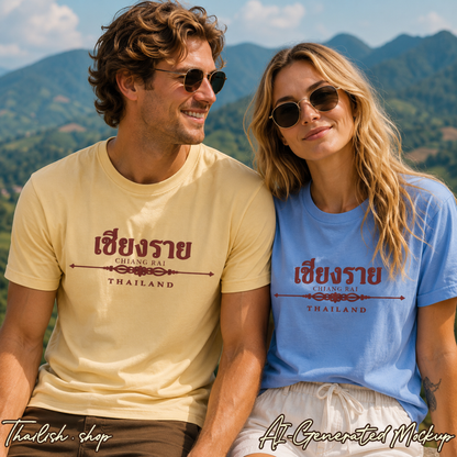 Chiang Rai Thailand Unisex Heavy Cotton Tee