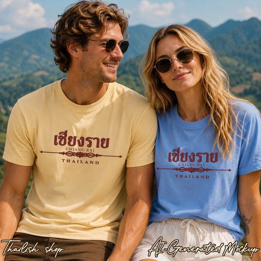 Chiang Rai Thailand Unisex Heavy Cotton Tee