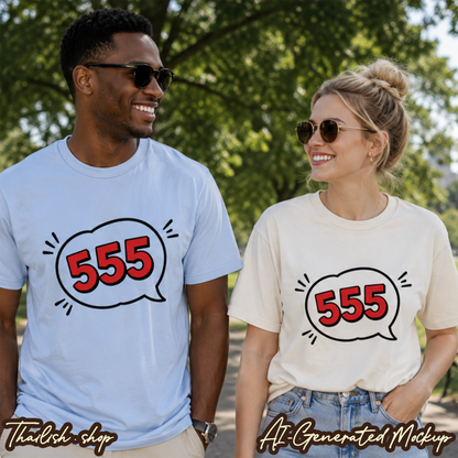 555 (Hahaha) Unisex SoftStyle Tee