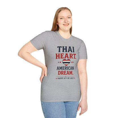 Thai Heart. American Dream. 4th of July Unisex Tee