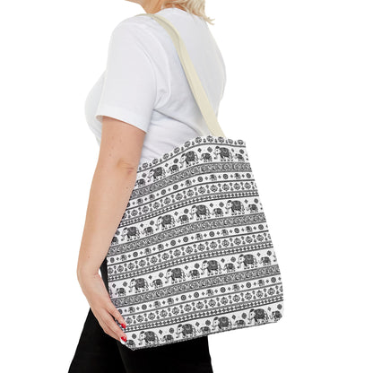 Thai Elephant Tote Bag - Patterned AOP