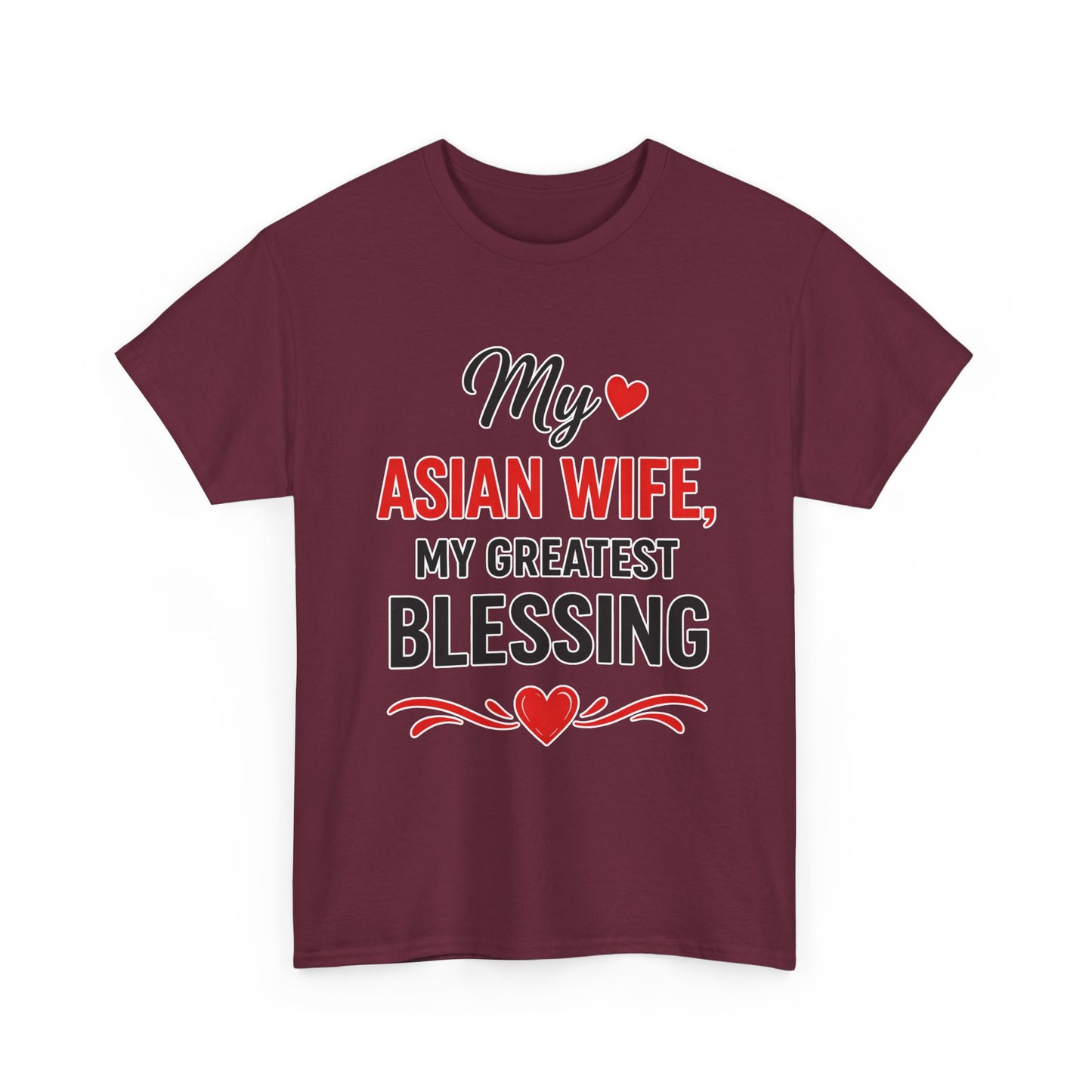 My Asian Wife My Greatest Blessing Heavy Cotton Tee