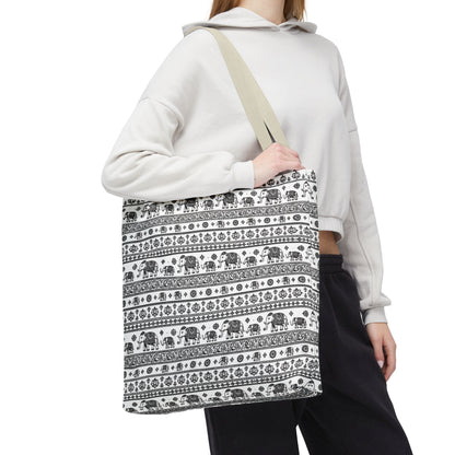 Thai Elephant Tote Bag - Patterned AOP
