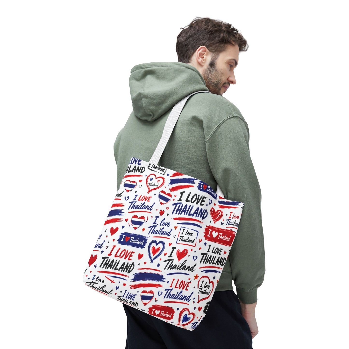 I love Thailand Tote Bag Wide Bottom