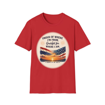 Proud of Where I'm From, Grateful for Where I am tee