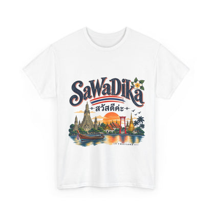 SaWaDiKa Thailand Vintage Travel Heavy Cotton T-Shirt