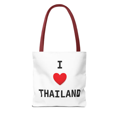 I heart Thailand with Thailand flag Tote Bag (AOP)