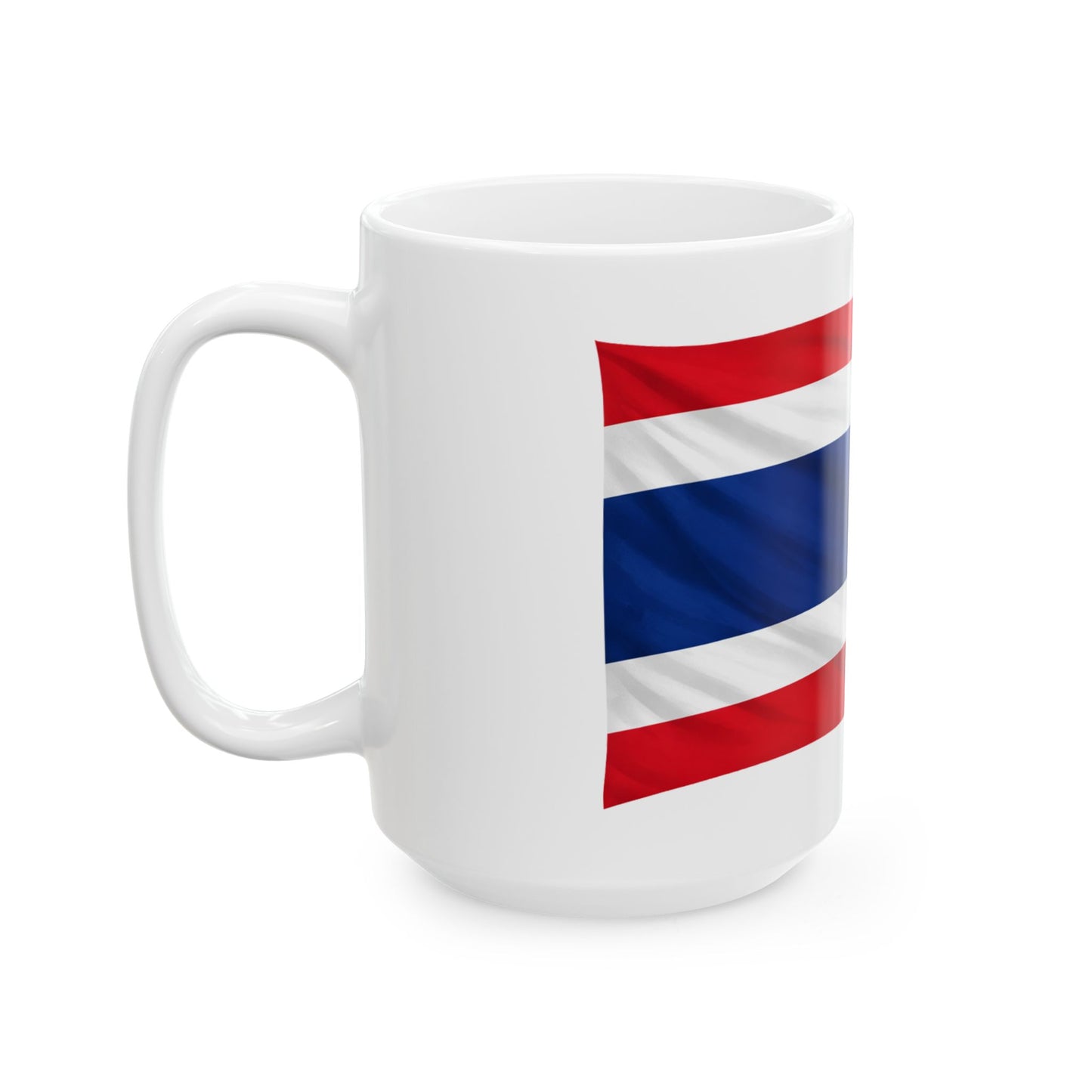 Thailand Flag Ceramic Mug, (11oz, 15oz)
