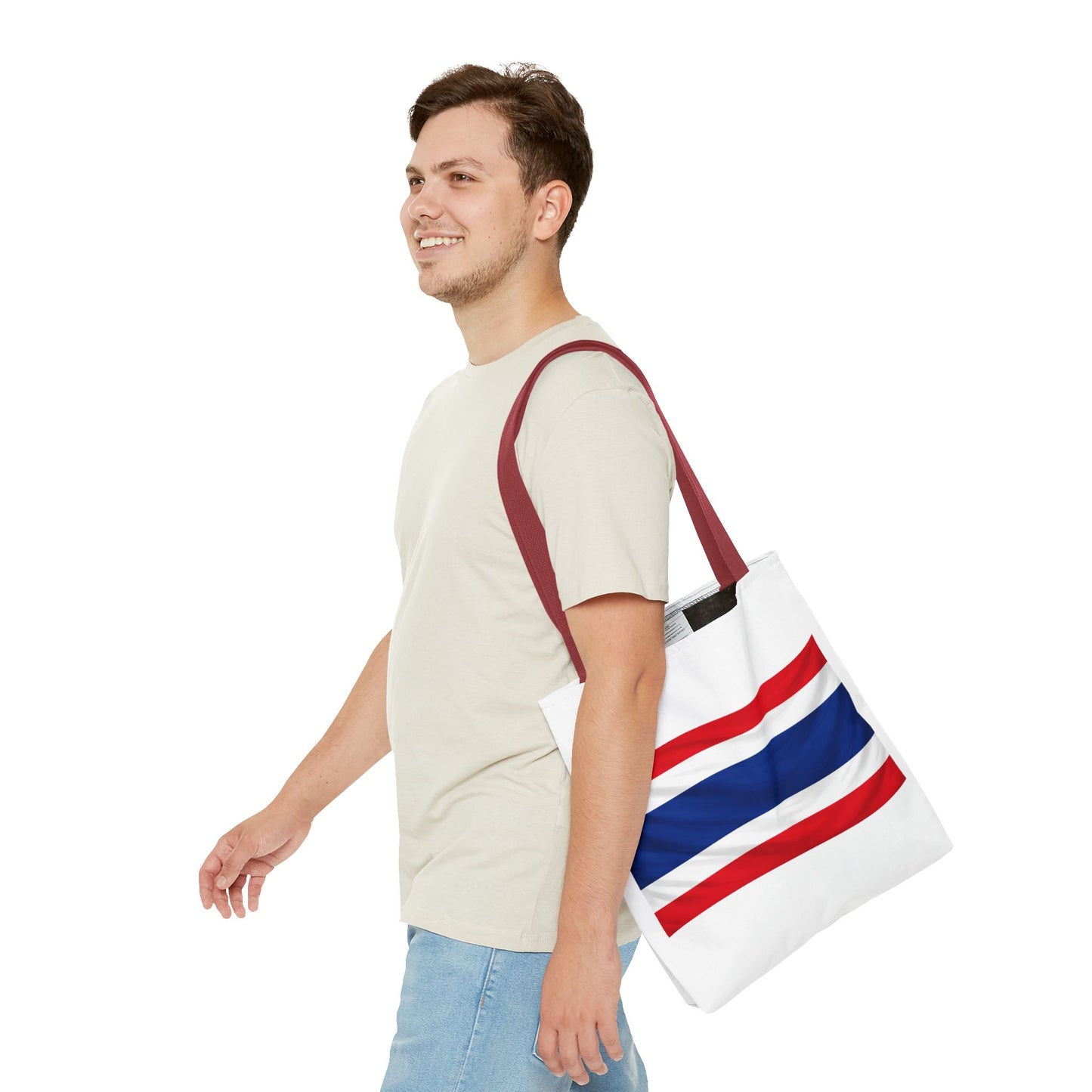 I heart Thailand with Thailand flag Tote Bag (AOP)