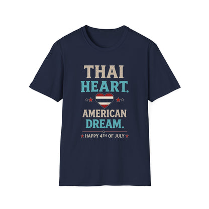Thai Heart. American Dream. 4th of July Unisex Tee