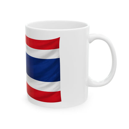 Thailand Flag Ceramic Mug, (11oz, 15oz)