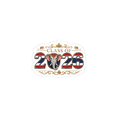 Class of 2026(Elephant) Kiss-Cut Stickers