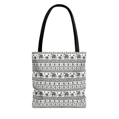 Thai Elephant Tote Bag - Patterned AOP