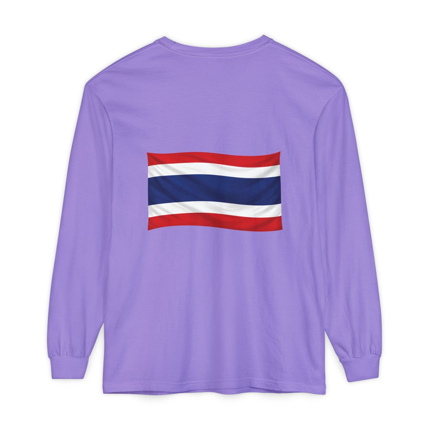 Thailand Flag (back only) Long Sleeve T-Shirt